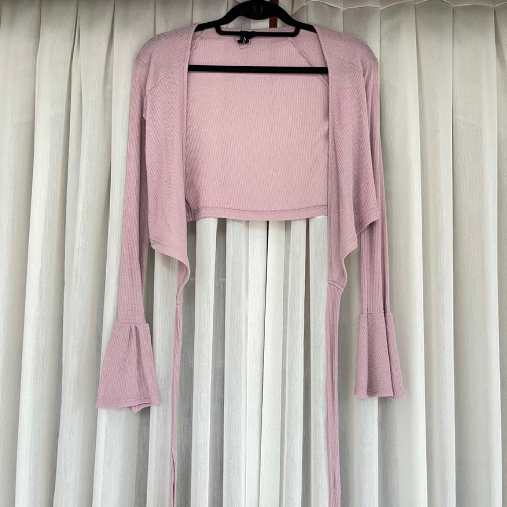 Pink Mauve Long-Sleeved Shirt